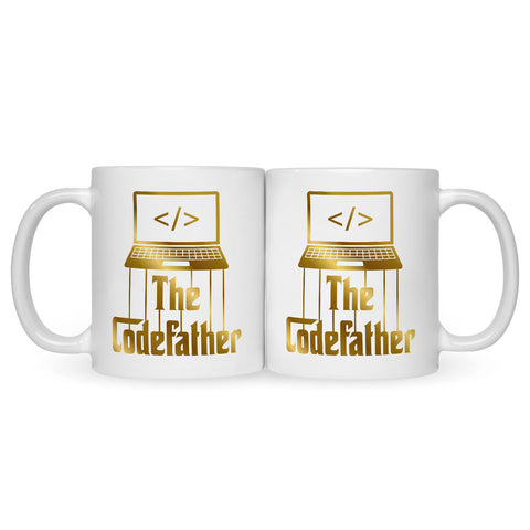 Bedruckte Tasse mit Spruch - The Codefather