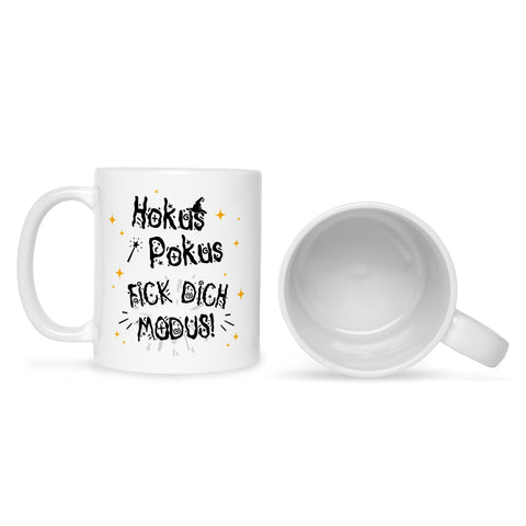 Bedruckte Tasse mit Spruch Hokus Pokus