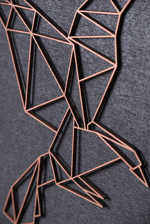 Origami Adler aus Holz