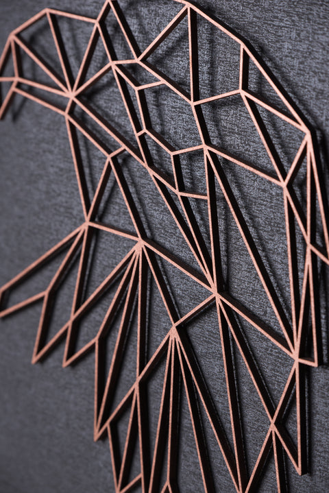 Origami Adlerkopf aus Holz