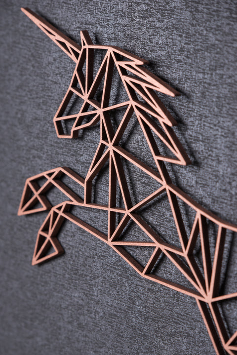 Origami Einhorn V2 aus Holz