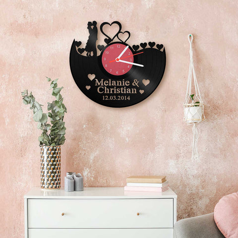 Schallplattenuhr "Ach Du Liebe Zeit"
