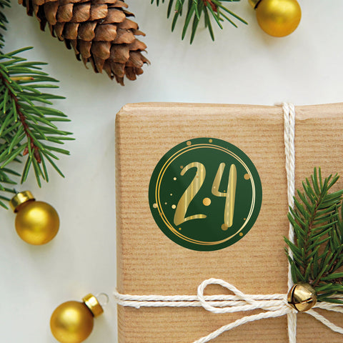 Adventskalender Zahlenaufkleber zum basteln mit bunten Zahlen für Weihnachten zum Selbstgestalten