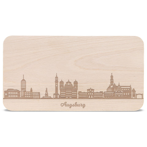 Frühstücksbrettchen Skyline Augsburg