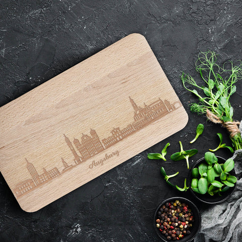 Frühstücksbrettchen Skyline Augsburg