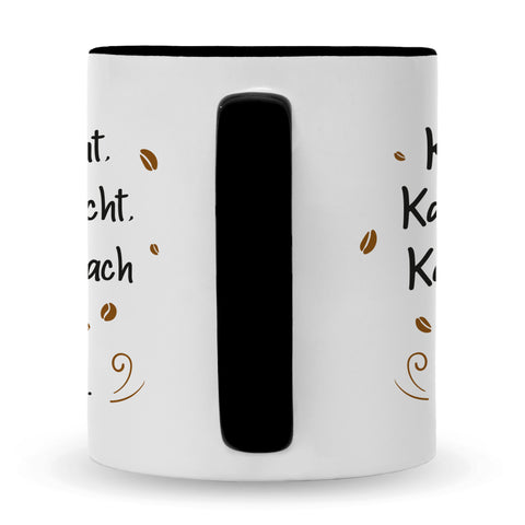 Bedruckte Tasse mit Spruch Kaffee redet nicht