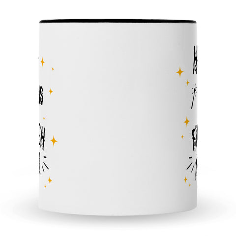 Bedruckte Tasse mit Spruch Hokus Pokus
