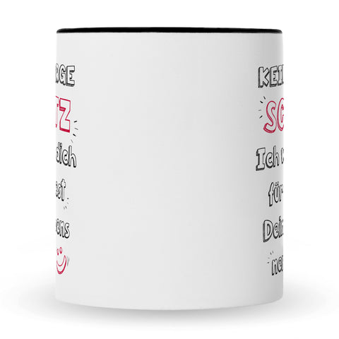 Bedruckte Tasse mit Spruch Schatz ich werde dich nerven