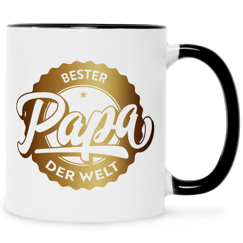 Bedruckte Tasse mit Spruch Bester Papa der Welt