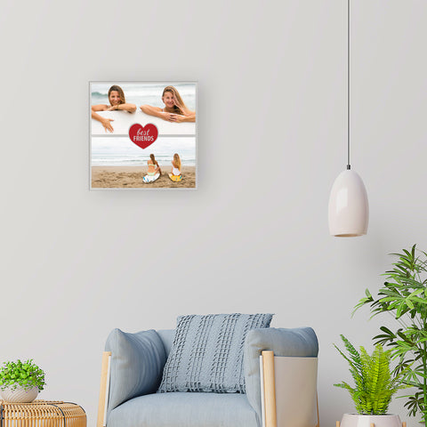 Beste Freunde Foto Geschenk aus Acrylglas mit zwei Fotos