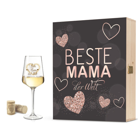 Leonardo Weinglas mit Gravur "Beste Mama der Welt" UV
