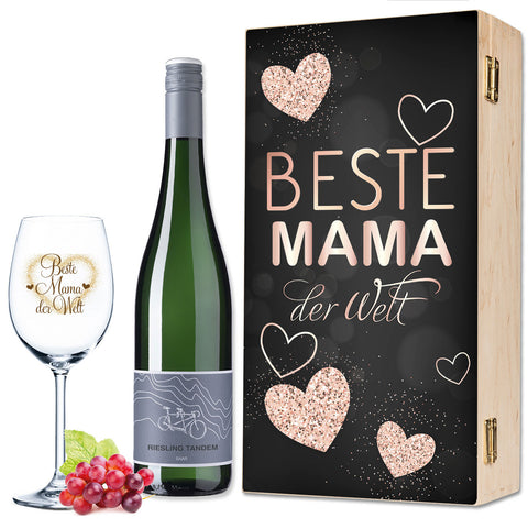 Leonardo Weinglas mit Gravur "Beste Mama der Welt" UV