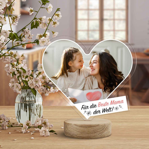 Fotogeschenk Für die Beste Mama der Welt aus Acrylglas