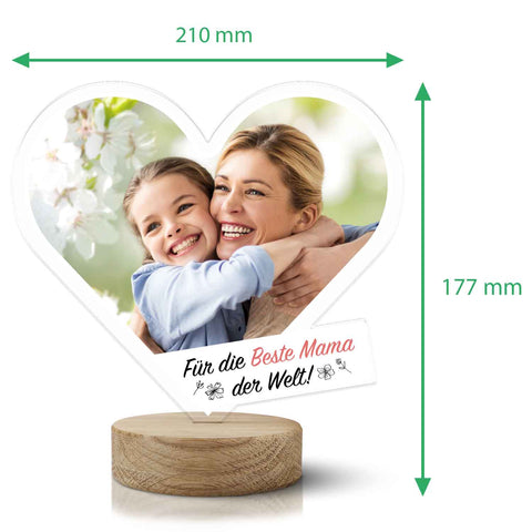 Fotogeschenk Für die Beste Mama der Welt aus Acrylglas