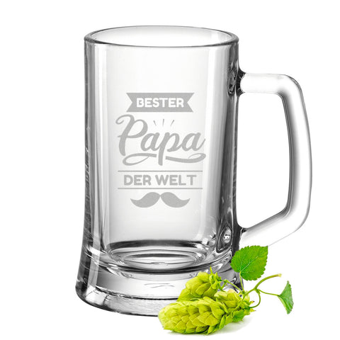 Montana Bierkrug mit Gravur "Bester Papa der Welt V2"