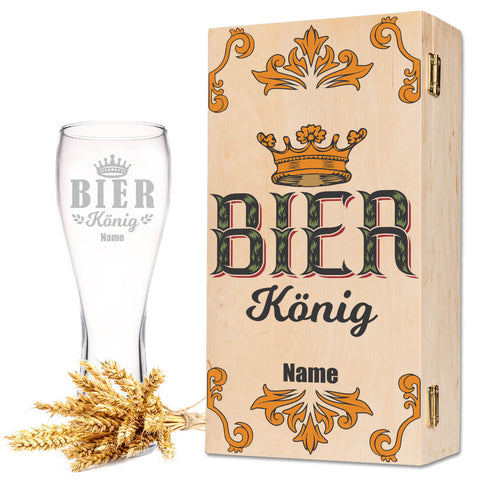 Leonardo Weizenglas "Bierkönig V2" mit Namen