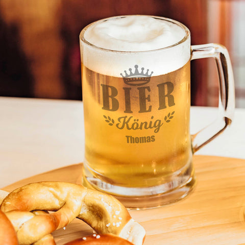 Montana Bierkrug mit Gravur "Bierkönig V2" mit Namen