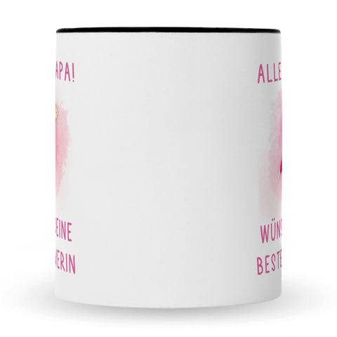 Bedruckte Tasse mit Spruch Bester Schwimmer
