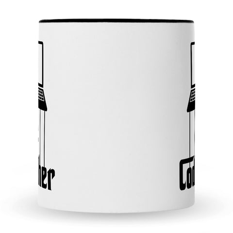 Bedruckte Tasse mit Spruch - The Codefather
