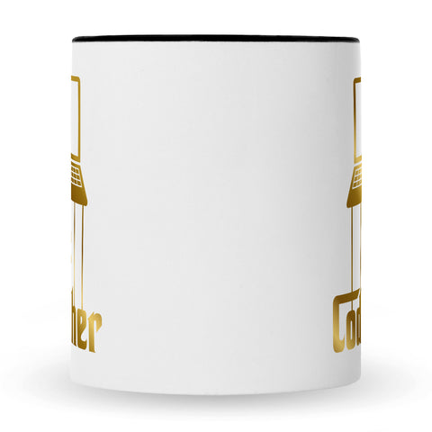 Bedruckte Tasse mit Spruch - The Codefather