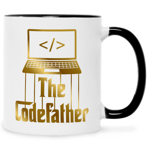 Bedruckte Tasse mit Spruch - The Codefather