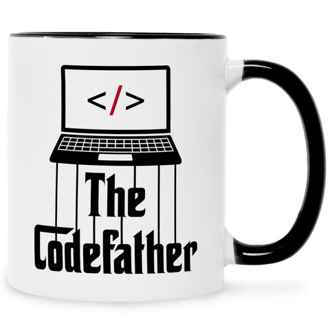 Bedruckte Tasse mit Spruch - The Codefather