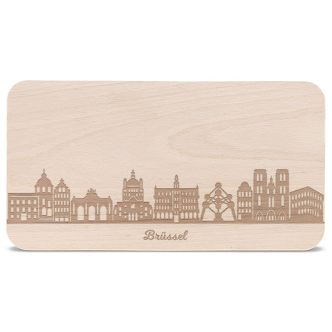 Frühstücksbrettchen Skyline Brüssel