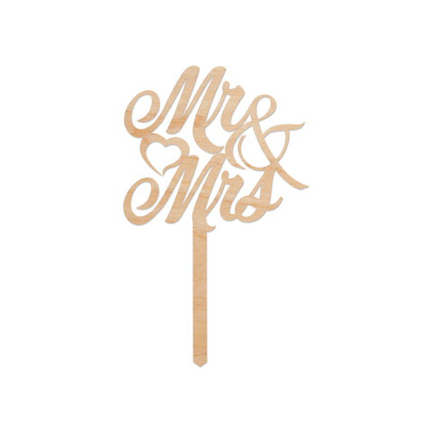 Cake Topper Mr & Mrs