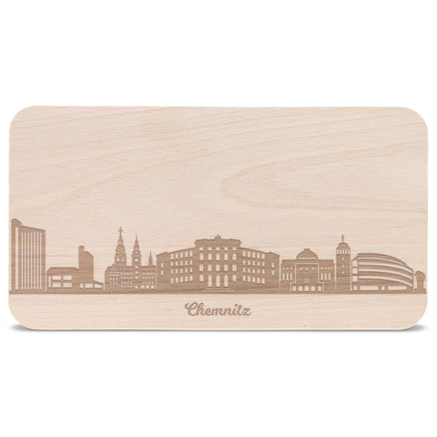 Frühstücksbrettchen Skyline Chemnitz
