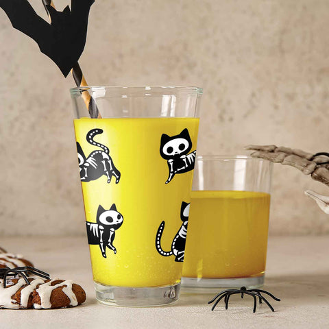 Leonardo Wasserglas mit UV-Druck "Gruselkatze" für Halloween