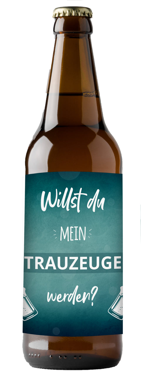 Flaschenetikett Trauzeuge - Geschenk für den Trauzeugen