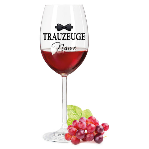 Leonardo Weinglas mit Gravur "Trauzeuge"