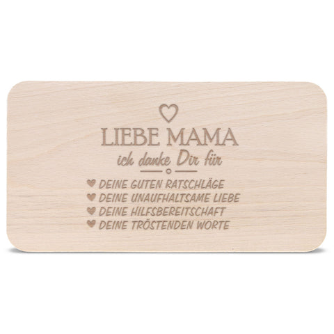Frühstücksbrettchen "Danke für alles Mama"