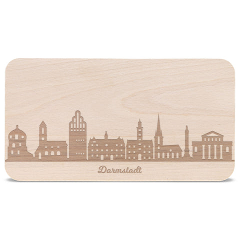 Frühstücksbrettchen Skyline Darmstadt