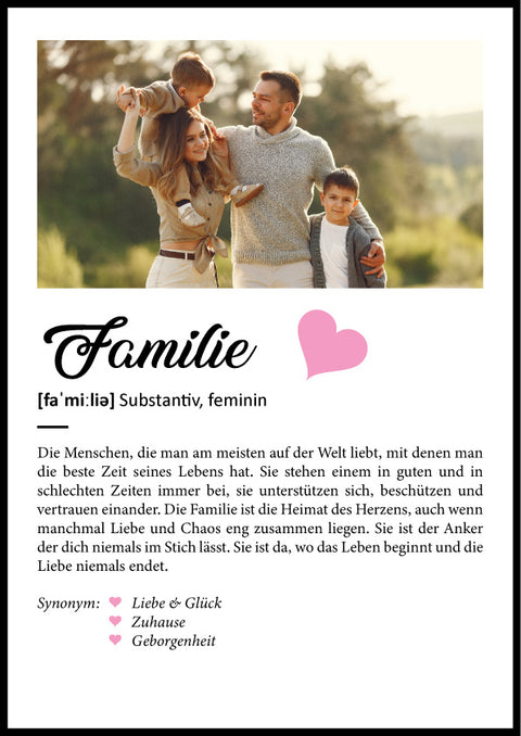 Holzschild Kunstdruck Personalisiert mit Namen & Bild