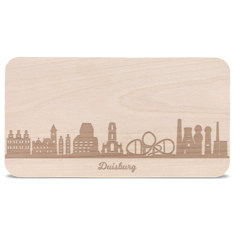 Frühstücksbrettchen Skyline Duisburg