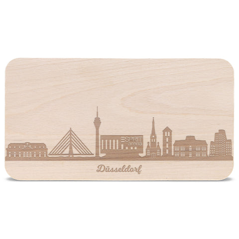 Frühstücksbrettchen Skyline Düsseldorf
