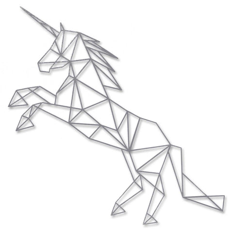 Origami Einhorn V2 aus Holz -