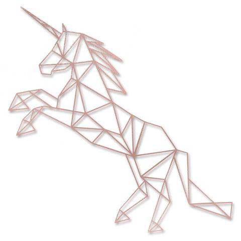 Origami Einhorn V2 aus Holz -