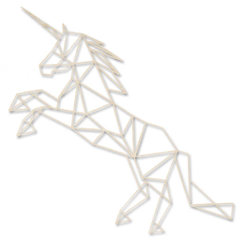 Origami Einhorn V2 aus Holz -
