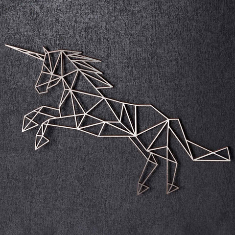 Origami Einhorn V2 aus Holz -