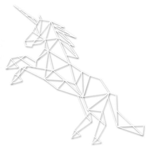 Origami Einhorn V2 aus Holz -