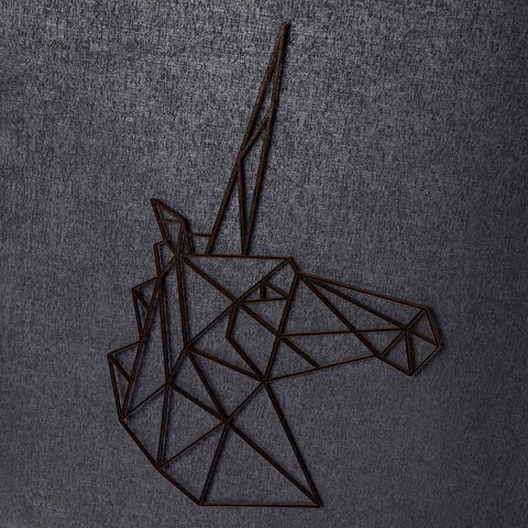 Origami Einhornkopf aus Holz -
