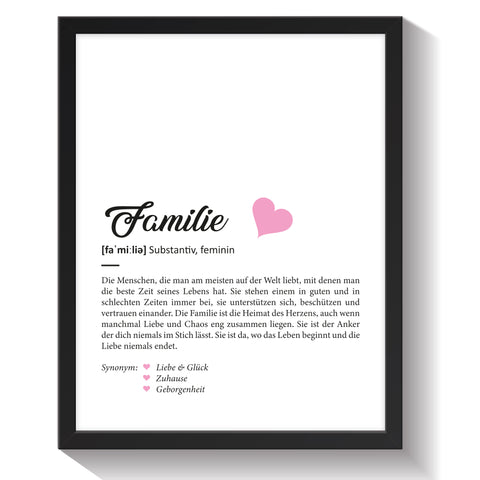 Definition Poster, Kunstdrucke & Worterklärung auf DIN A4 Premium-Foto-Papier