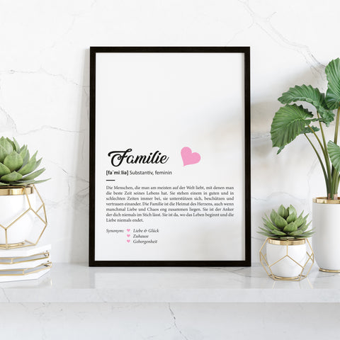 Definition Poster, Kunstdrucke & Worterklärung auf DIN A4 Premium-Foto-Papier