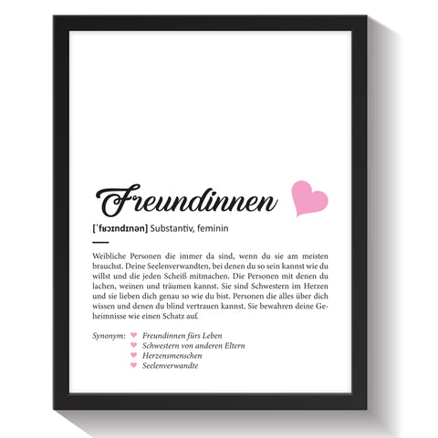 Definition Poster, Kunstdrucke & Worterklärung auf DIN A4 Premium-Foto-Papier