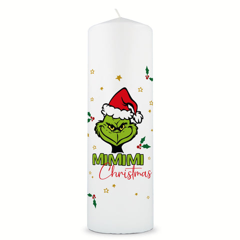 Große Kerze "Grinch Mimimi"