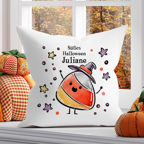 Bedrucktes Kissen "Happy Halloween" in versch. Designs