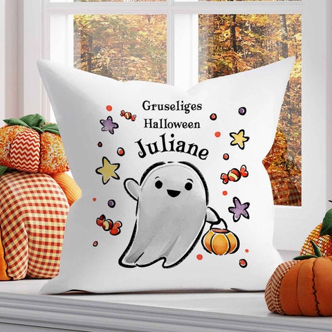 Bedrucktes Kissen "Happy Halloween" in versch. Designs