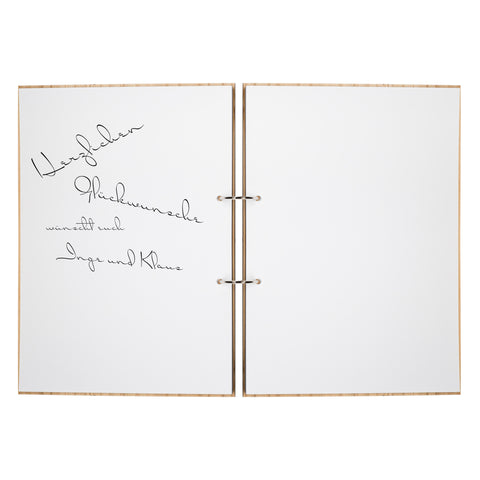 Gästebuch aus Holz: Herzbaum mit Namen